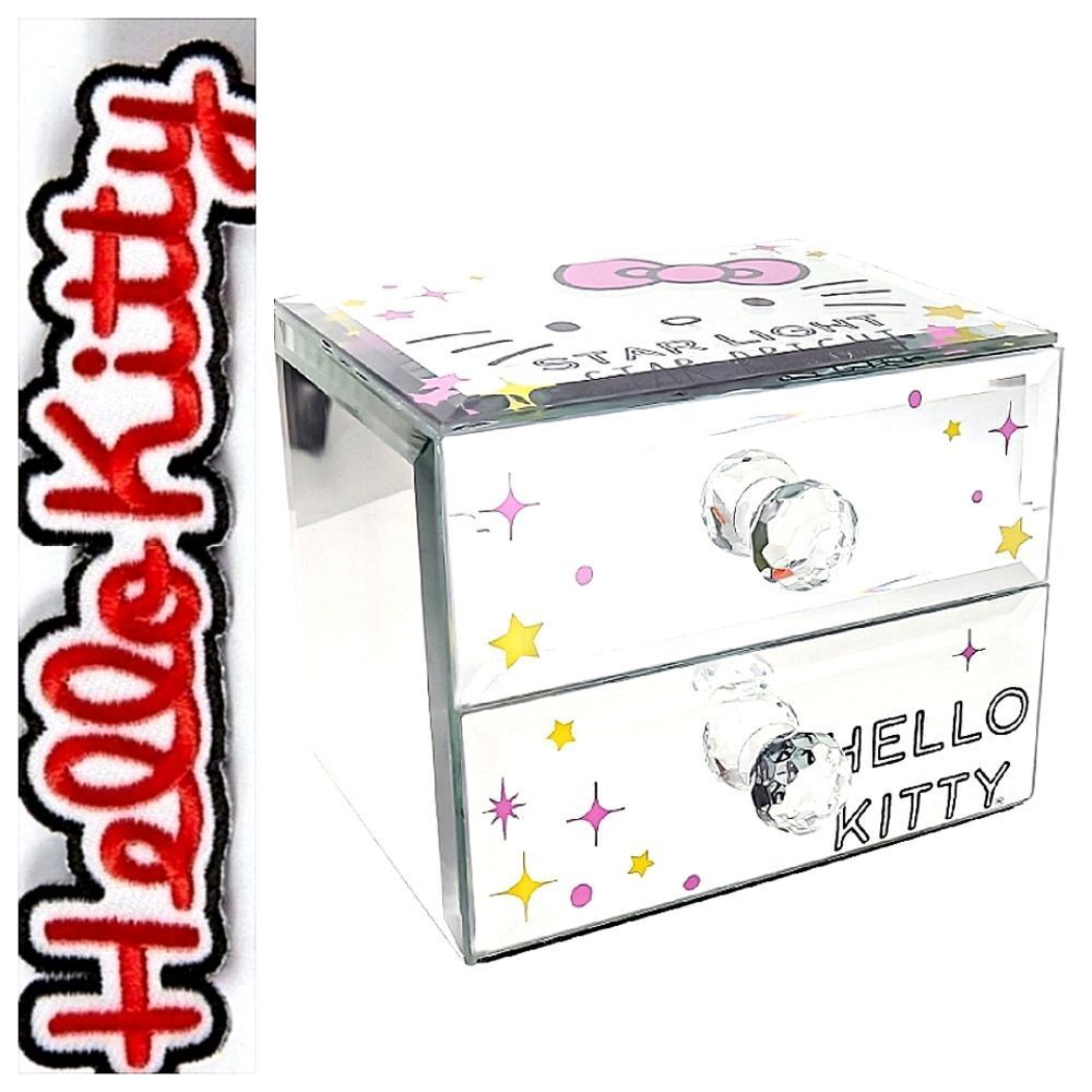 Hello Kitty By Sanrio Logo Mirror Jewelry Box